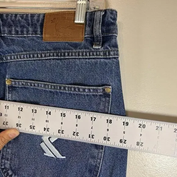 Karl Kani Jeans Men Tapered 90s Hip Hop Y2K Denim Blue Size Size Medium 33 X 30